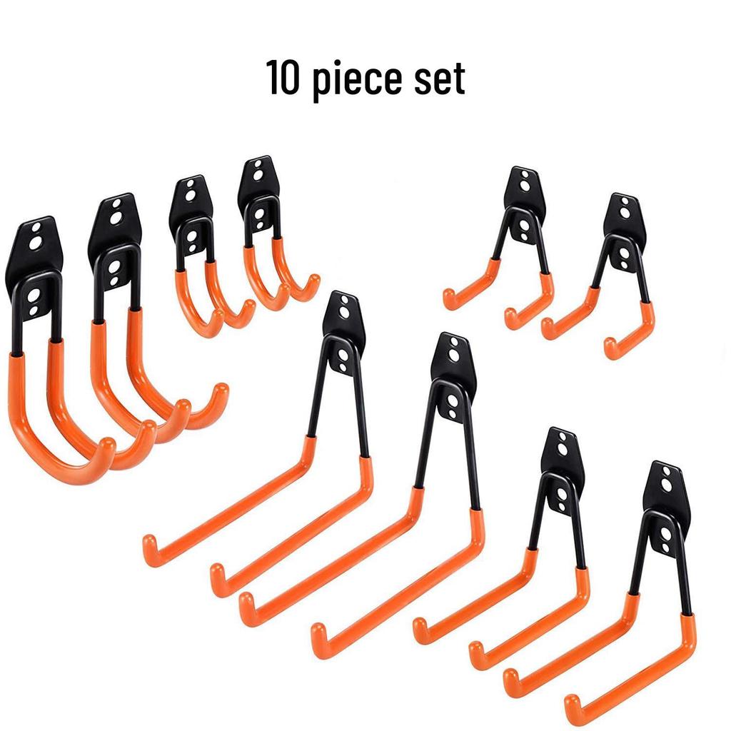 Heavy-Duty Metal Hooks for Garage and Garden Tools