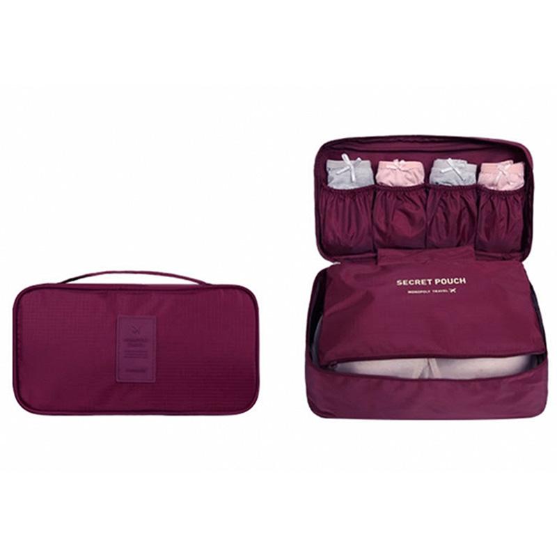 Clothes Storage Box Portable Travel Polyester Underwear Bras Sock Divider Storage Bag Fashion Waterproof Drawer Closet Organizer
