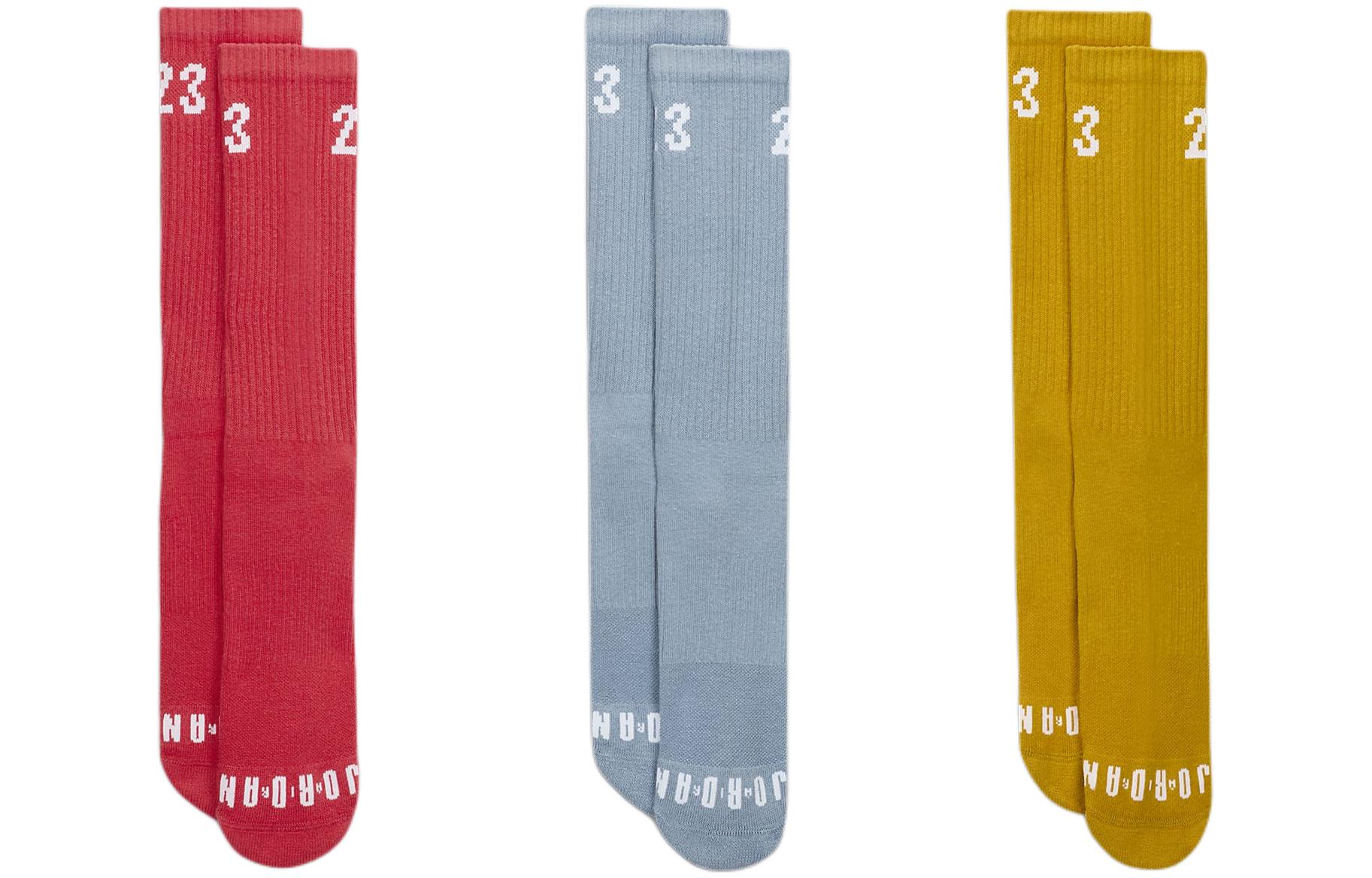Jordan Crew Socks Men s 3 Pack Red DA5718-914 L