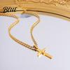 Dainty Pendant Necklace for Men Women Titanium Steel Cuban Chain