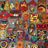 Punk Patch Flame Embroidery Patches For Clothes Diy Scary Skull Iron On Patches For Clothing Jacket Sewing Patch