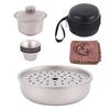 ZHOUYUEHENGSHENG Pure Titanium Camping Tea Set