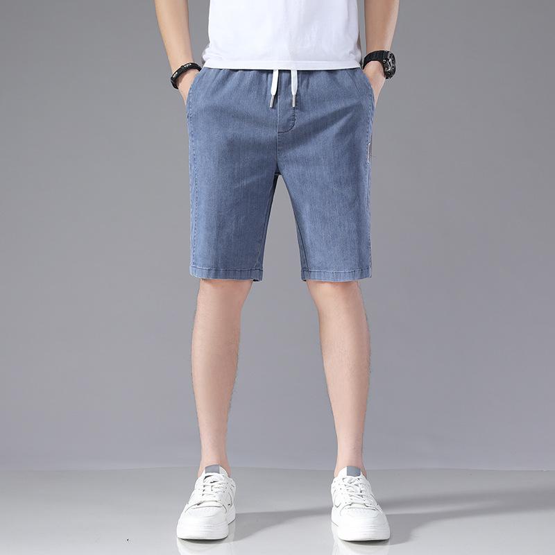 

Мужские свободные спортивные повседневные брюки летние шорты капри на шнурке мужские брюки XXXXL синий