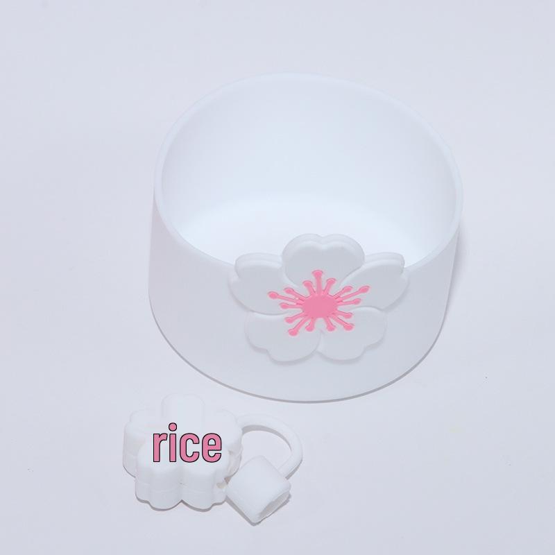 10mm Thick Cartoon Begonia Flower Straw Cap Dust Cover