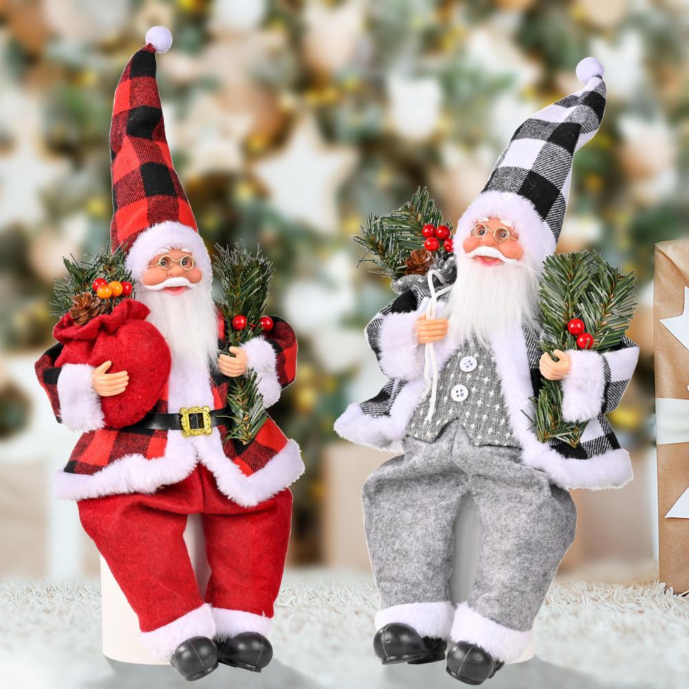 Charming Resin Santa Claus Figurine For Joyful Christmas Celebration And Festivities