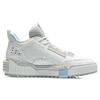 New LiNing Coverage Anti Slip Wear Resistant Lightweight Breathable Mid Top Skateboard Shoes Men's White Blue AGCR311-1