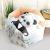 1 Stück Automatisches Öffnungs-/Schließschirm mit praktischem Dreifachdesign, 8 Eisenrippen, Outdoor, Ideales Geschenk für Fans, Reisende, Tägliche Nutzung, Geeignet
