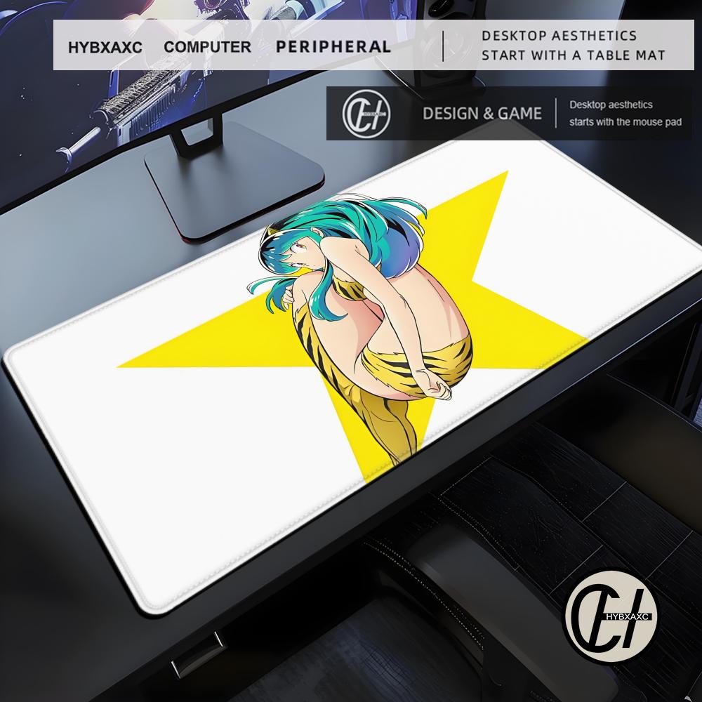 Yatsura Mouse Pad Cute HD Desk Pad Extended Gaming Keyboard Mats Large Urusei 90x40cm XXL Gamer Mousepad