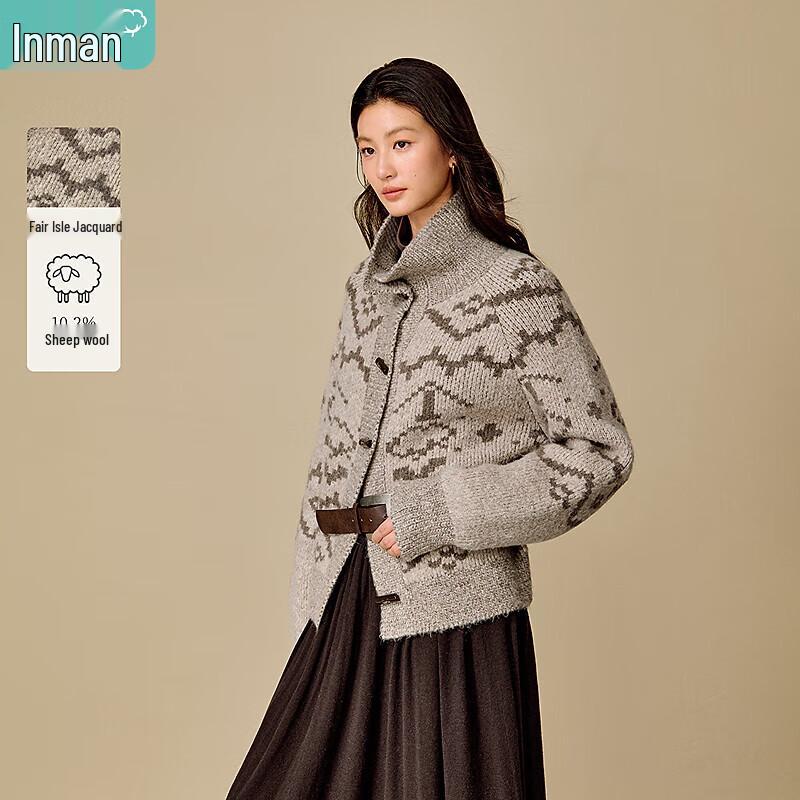 

Женский кардиган INMAN в стиле ретро с жаккардовым узором Fair Isle XL