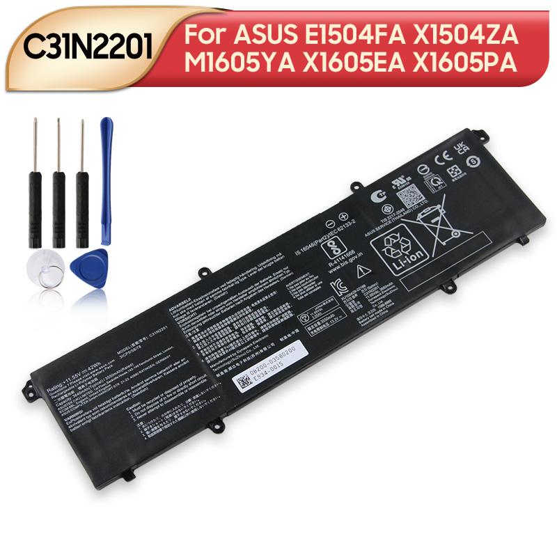 Rechargeable Lithium Battery For ASUS Vivobook 16 X1605PA X1605ZA F1504ZA Go 15 E1504GA C31N2201 Laptop Battery 3640mAh