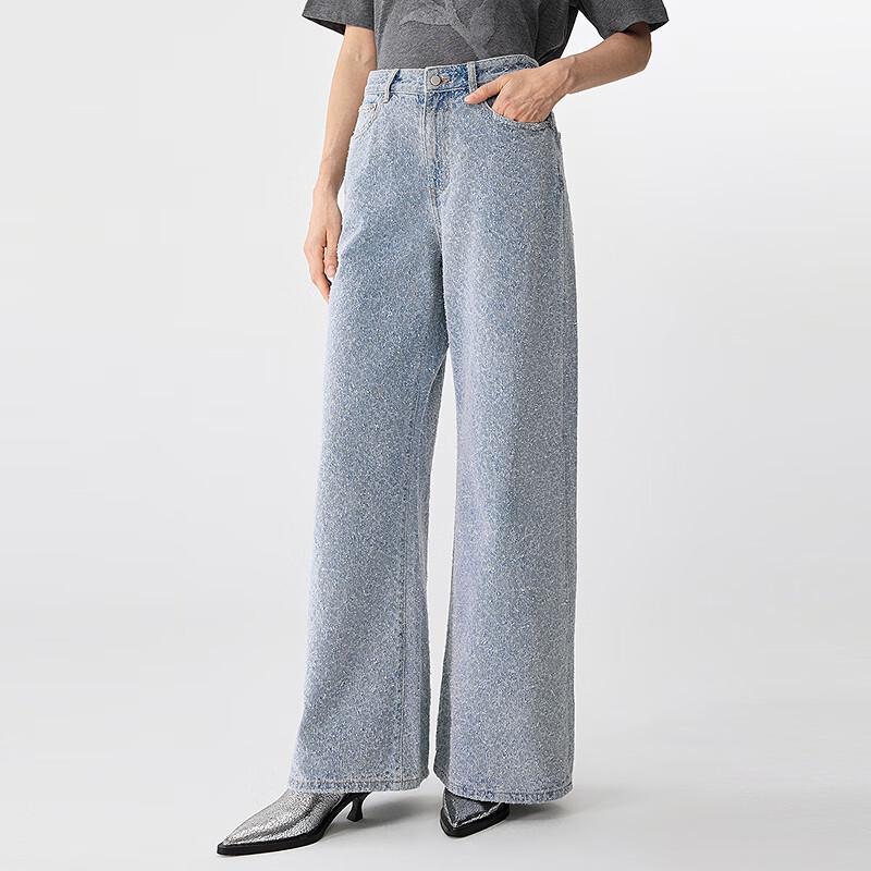 

JNBY 25 Spring Wide-Leg Denim Jeans S