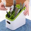 Besteckhalter Abtropfgestell Essstäbchen Aufbewahrungsbehälter Messer Gabel Abtropfbox Geschirr Aufbewahrungsbehälter Löffel Organizer Gestell