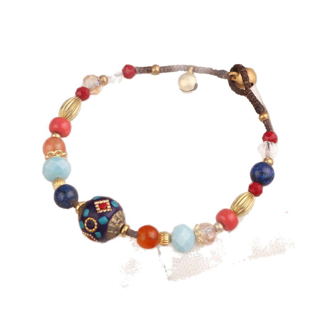 Top-Selling Tibetan Ethnic Multi-Treasure Bracelet: Trendy, Versatile, Retro Woven Style for Women