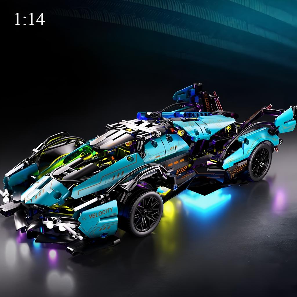 Technical Racing Sport Car Model Building Blocks technic adults 1:14 DIY Supercar Brick Puzzle Toys Kid Adult Gift 1000+granule