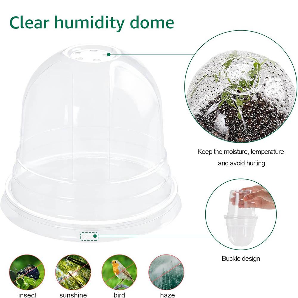 10/5x Seed Plant Nursery Pots Elegant Plastic Easy Use Plant Contai Mini Flowerpot Inside Succulents Gardening Supplies Planters