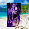 1pc Genshin Impact Beelzebul2 Beach Towel, Beach and Seaside Swimming Pool Equipment, Fashion Pattern, Rectangular, Travel Essentials