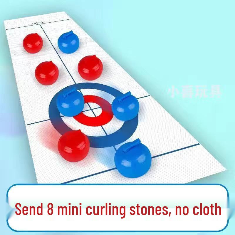 Mini Tabletop Curling Game: Indoor Ice Hockey for Kids and Parents