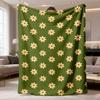Throw Blanket Pink Cherry Blossom Pattern Elegant Spring Floral Print Soft Cozy Wrap For Romantic Bedroom And Living Room Decor