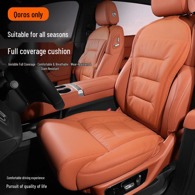 Universal All-Season Car Seat Cushion with Leg Rest for Qoros 3/5/7 & Hanteng X5/X7S