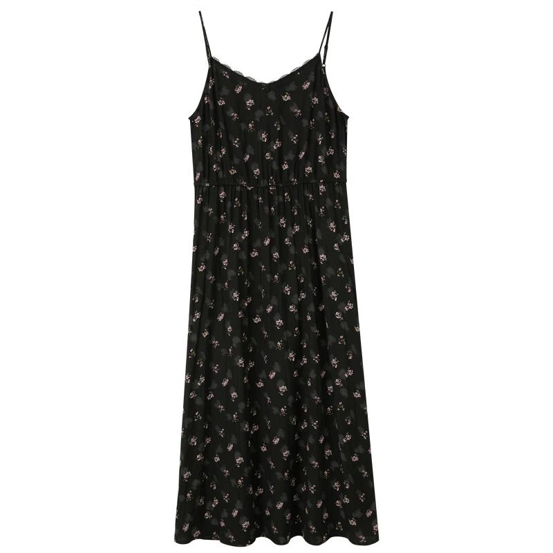 Sancai Plus Size Floral V-Neck A-Line Camisole Dress M