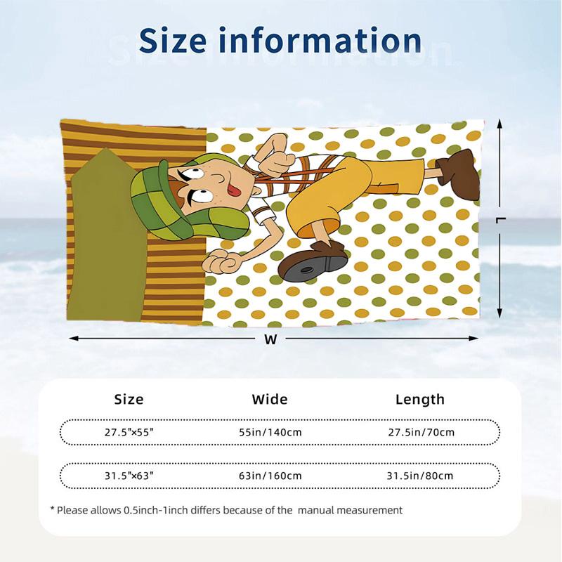 El Chavo Kart (19) Theme Beach Towel Sand Resistant Soft And Comfortable Suitable For The Pool Camping Yoga And Diving A Travel