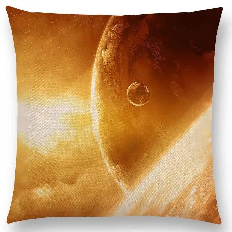 Beautiful Planets Amazing Galaxies Dreamy Stars Brand New Mysterious Universe Vast Outer Space Cushion Cover Sofa Pillow Cover