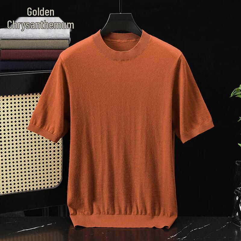 Men's 100% Cashmere Short Sleeve T-Shirt