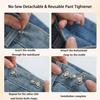 6 Sets Adjustable Pants Waist Tightener Clip for Women - Jean Waist Tightener Clip No-Sew Tool-Free Waist Buckle Sets Decorative Pant Adjuster P for