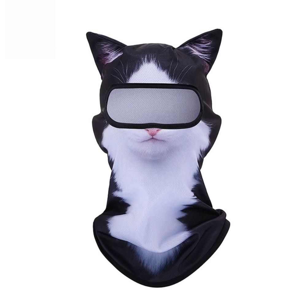 3D Animal Print Full Face Mask Ice Silk Cooling Face Mask Cooling Balaclava Mask For Skiing