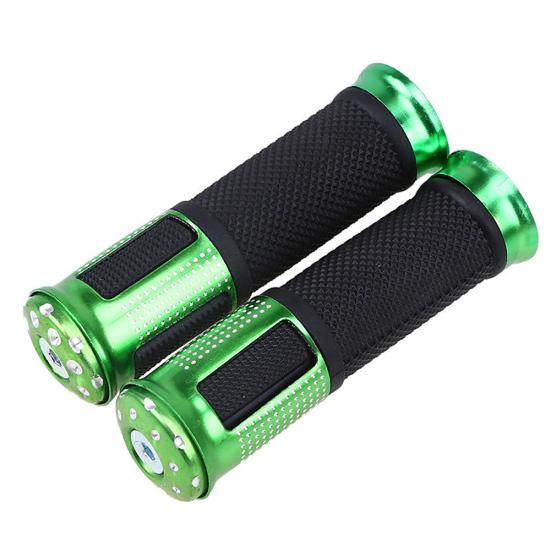 

2 шт., универсальные мотоциклетные ручки 22 мм, ручки для квадроциклов для Honda Yamaha Suzuki зелёный