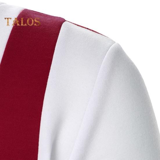 Herr Höst Vinter Kappa Ståkrage Dragkedja Dragsko Färgblock Sportjacka med Elastiska Ärmslut och Fåll Slim Fit Fitness Ytterkläder