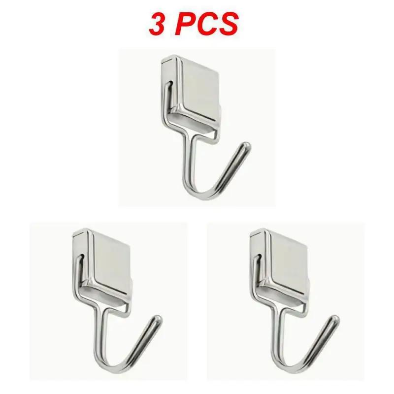 1-10PCS Strong Magnetic Hooks Multi-Purpose Storage Hooks Home Kitchen Bar Storage Hooks Key Storage Hooks Bathroom Hangers