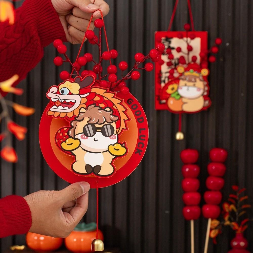 Traditional New Year Pendant Cartoon Handmade Spring Festival Decoration Exquisite Festive Atmosphere Red Fruit String Pendant