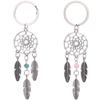 Dreamcatcher Turquoise Feather Tassel Keychain Bag Handbag Ring Car Key Pendant