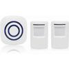 Driveway Alarm/shop Doorbell Wireless System with Motion/access Sensor 38 Chimes Range Up To 100m