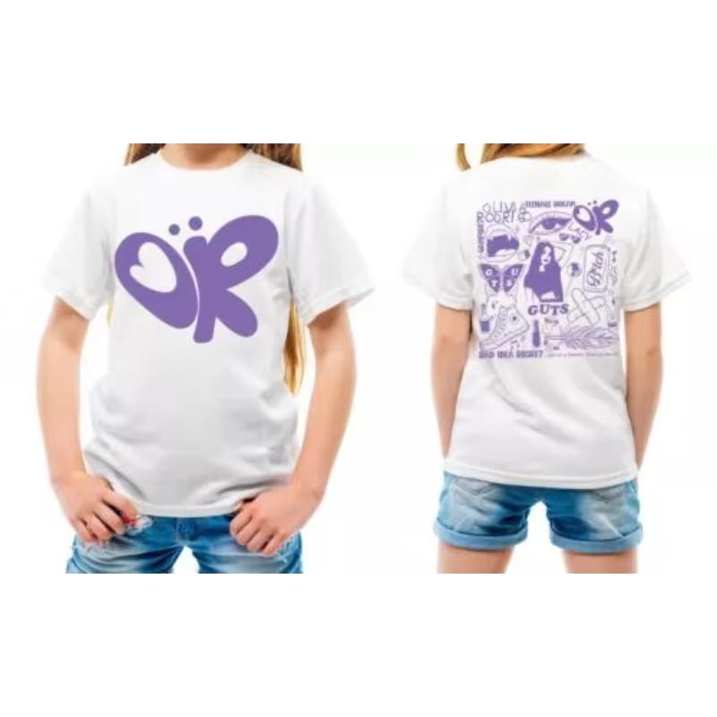 Olivia Rodrigo Concert Fan Cotton T-Shirt Double-Sided Printed Short Sleeve Men's and Women's Fan Fashion Top