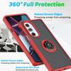 Shockproof Ring Stand Magnetic Matte Back Cover For Motorola Moto G85 G75 G55 G35 G15 G05 5G Case Soft Frame Hard PC Armor Funda