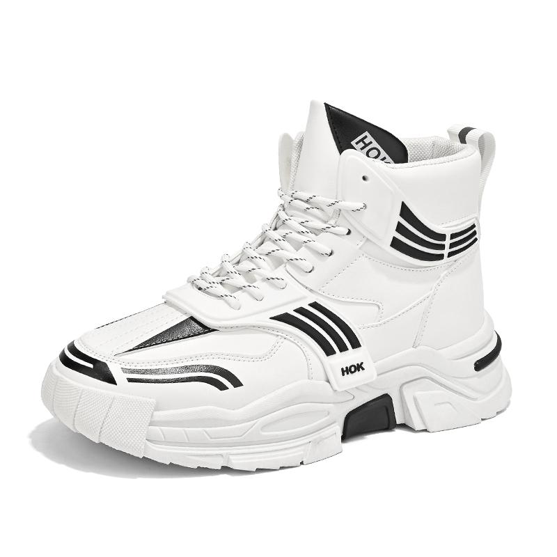 Fashion New British Style Men's Boots High Tops Men's Casual Shoes Comfort Anti Slip Sport Hiking Boots Designer Luxury Motorcycle Boots