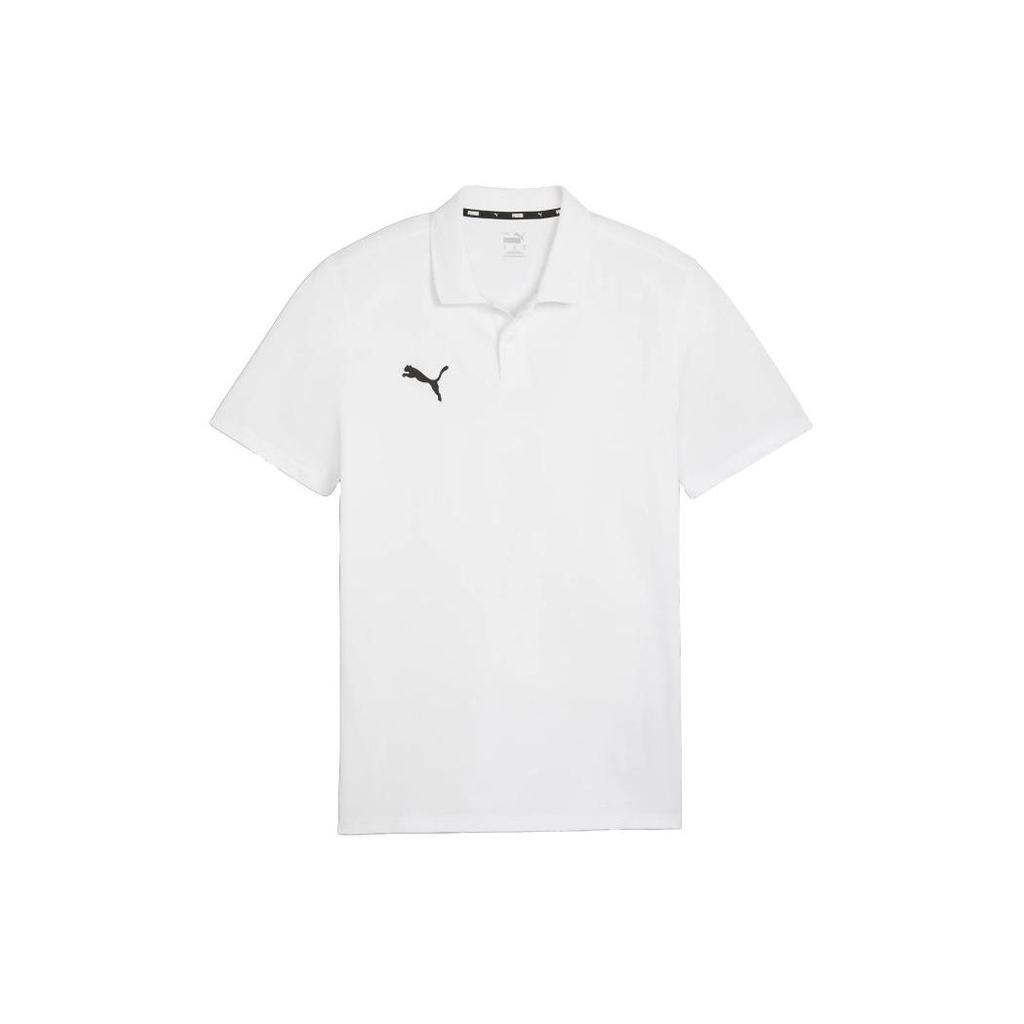 PUMA Solid Color Casual Sports Short Sleeve Polo Shirt Men Tops White 658605-04
