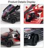 1:24 SLR Miniature Models Cars Toys Alloy Diecasting Doors Opened Vehicles with Light Music Supercar for Boys Birthday Gifts