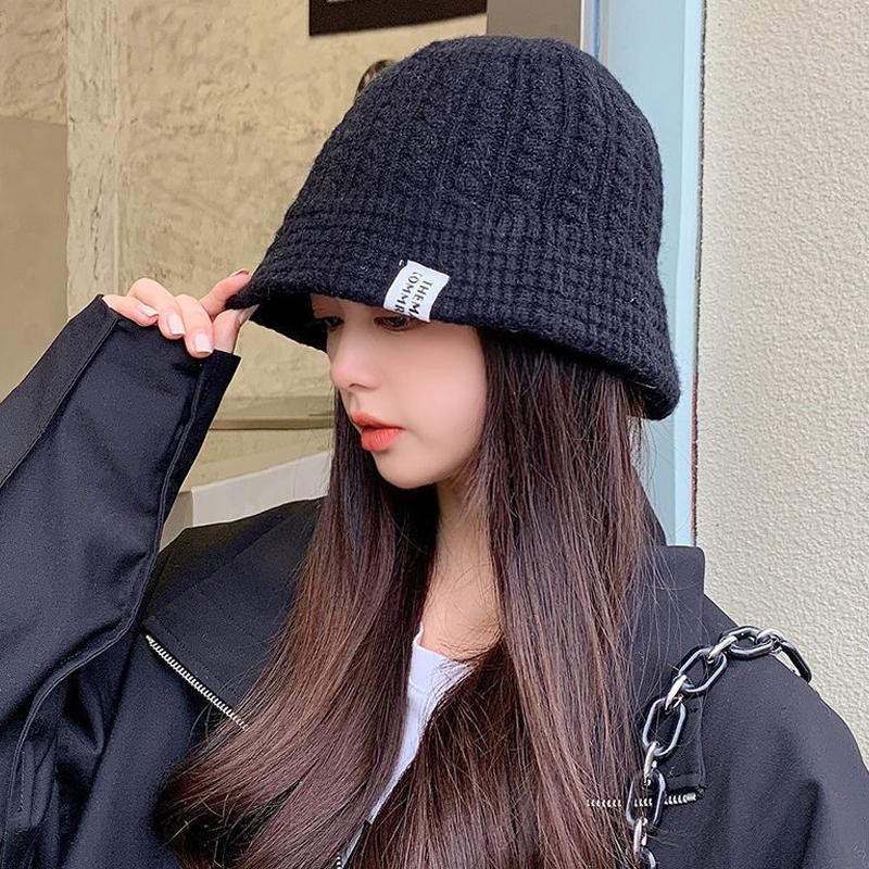 

Шапка Женская Универсальная Теплая Защита Ушей Большая Голова Вязаная Шапка Пряжа Шапка