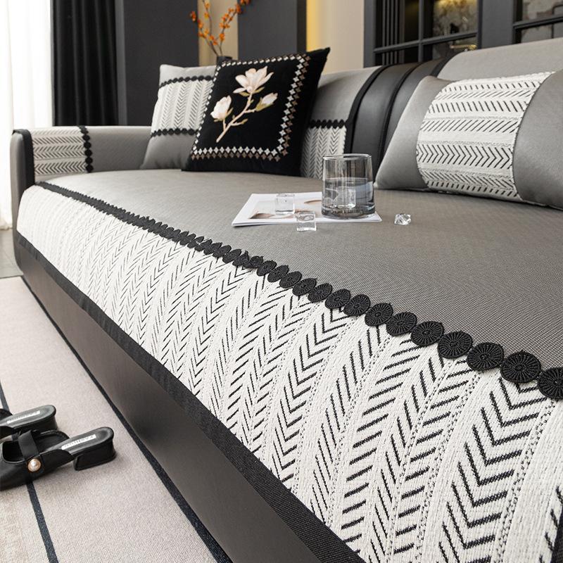 Cool Sofa Cushion, Summer Sofa Cushion, One-Piece Seat Cushion  New Simple And Advanced Feeling Cover Cloth