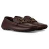 LOUIS VUITTON Metal Detail Loafers Men's Brown 1ABFYB