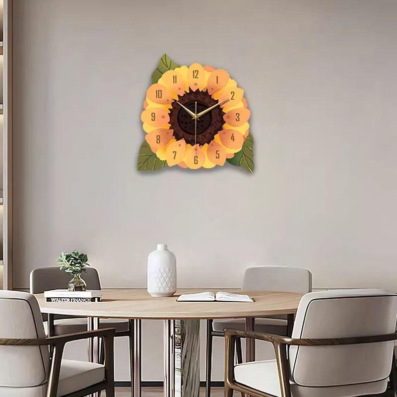 

Скандинавские декоративные картины для ресторана с часами, настенные часы для гостиной и столовой, современные и простые 30×30cm