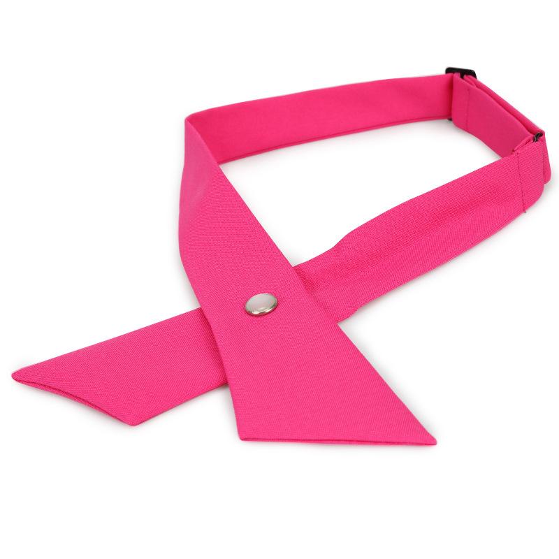 Student Jk Uniform School Uniform Bow Tie Collar Flower Korean Version Men'S And Women'S Cross Bow Shirt Bow