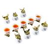 Direct Sales Twelve Zodiac Wine Glasses Baijiu Cup Spirits Cup One Cup Light Luxury Ceramic Wine Dispenser Gift Box Set