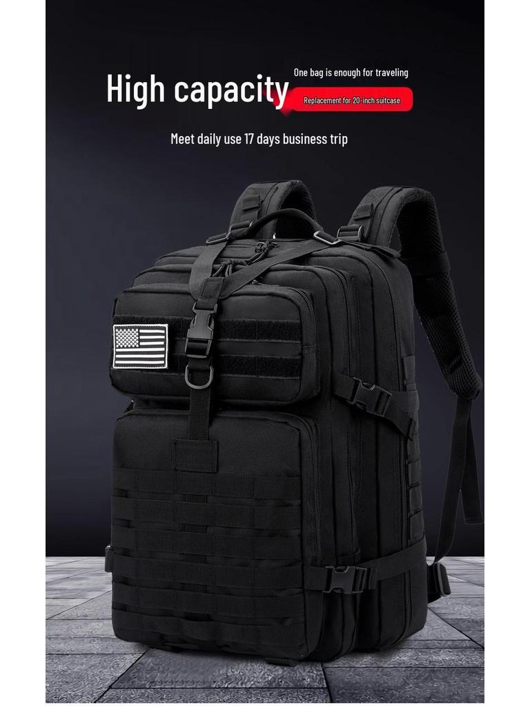 Large Waterproof Camouflage Tactical Backpack for Outdoor Mountaineering