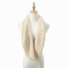 Knitted Material Neck Warmer Scarf Solid Color Winter Knitted Scarf Warm Thick Neck Scarf  For Men