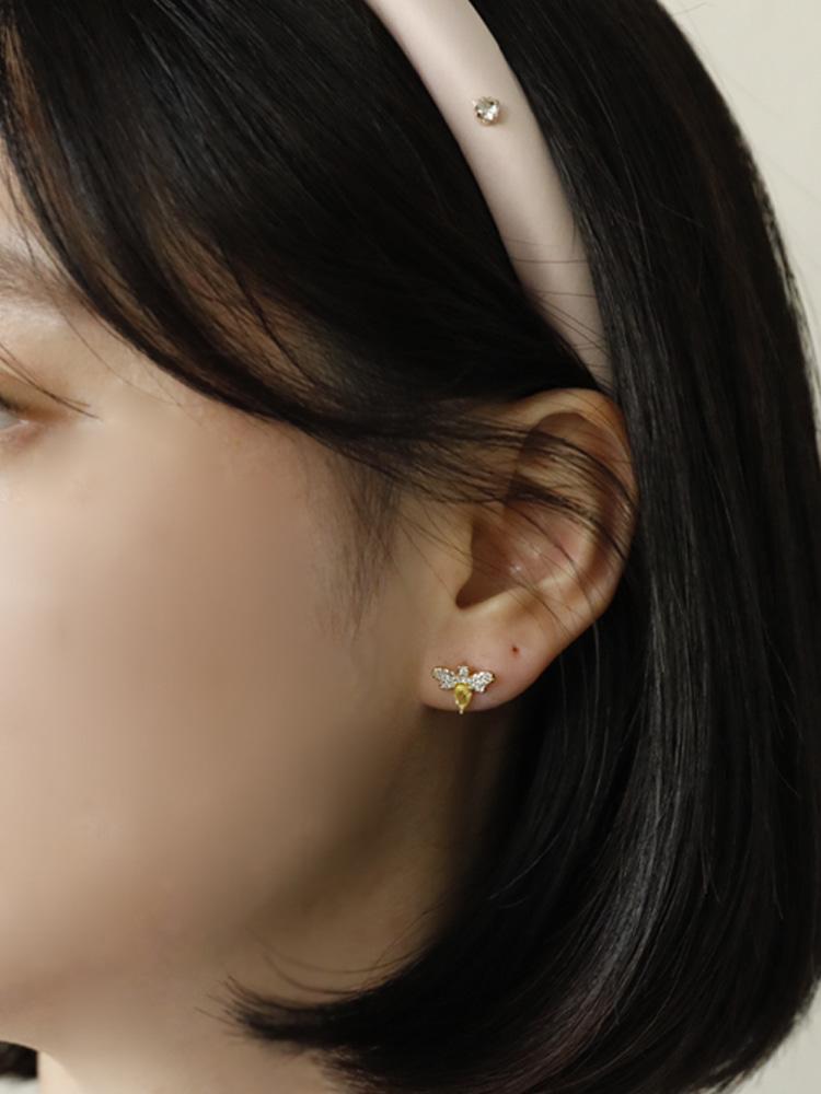 Sosoo Honeybee Cubic Earrings