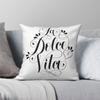 Enjoy Sweet Life Like Italians Square Pillowcase Polyester Linen Velvet Printed Zip Decor Throw Pillow Case Home Cushion Case